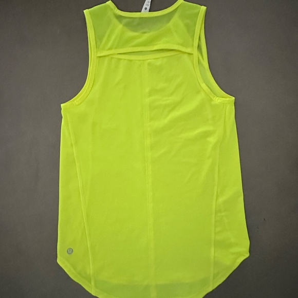 Lululemon Sculpt Tank with Back Vent - Highlighter Yellow - like new! - Picture 3 of 9